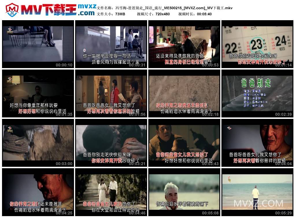 冯雪梅-爸爸别走_国语_流行_ME500215